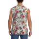 thumbnail image 4 of Fotbe Roses Mixed Zebra Men's Camiseta sin Mangas Estampada para Hombres, Playera Casual para Gimnasio, Entrenamiento, Playa-X-Large, 4 of 7