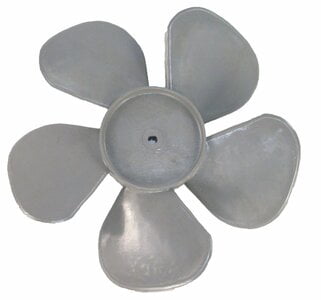 3 inch diameter Plastic Fan Blade/Propeller CW Rotation. 1/8 inch bore 
