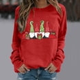 thumbnail image 1 of Chandails d'Hiver Grande Taille pour Femmes Mode Halloween Imprimé Décontracté Confortable Sweat à Capuche Drôle Rouge G, 1 of 6