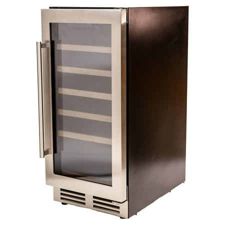 Avanti - Designer Series 28-Bottle Wine Cooler - Stainless steel