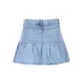 thumbnail image 4 of Women's Ruffle Denim Mini Skirt Aesthetic Low Waist Jeans Skirt Pleated A-line Short Bodycon Pencil Jean Skirts, 4 of 5