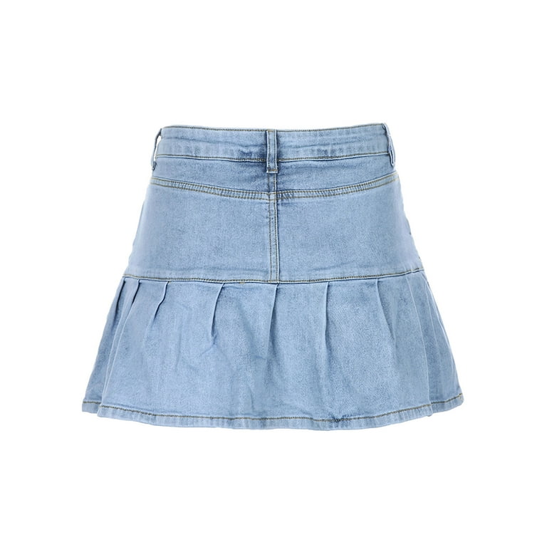 ANDMARY】Fur pocket denim skirt
