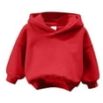 thumbnail image 5 of Ccpelsie Toddler Lightweight Hoodie Sweatshirt, Kids Girls Sports Long Sleeve Pullover Tops(Red,7-9 Years), 5 of 5