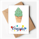 thumbnail image 1 of Green Oatmeal Ice Cream ilustracion Sobre de la Carta de felicitación de la tarjeta de matrimonio, 1 of 4