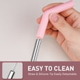 thumbnail image 5 of Tomorotec 6-Pack Stainless Steel Reusable Straw with Silicone Tip 3 Sizes, Metal Drinking Straws Fit for Stanley Quencher Tumblers 40oz, 30oz, 20oz, 14oz, Cleaning Brushes Included (Gradient), 5 of 9