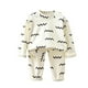 thumbnail image 1 of Odeerbi 3M-5Y Niños Niñas Algodón Pijamas Manga Larga Tops Pantalones Conjunto Suave Impresión Sleepwear Dos Piezas Pijama Conjuntos, 1 of 3
