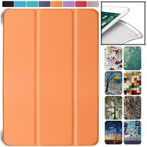 iPad 9.7 Inch 5th 6th Air 1st Air 2nd Gen [iPad 5 6 Air 1 Air 2 ] A1893 A1822 A1566 MD785LL/A MD788LL/A MD786LL/A MD789LL/A MD787LL/A MD790LL/A Adjustable Stand Feature Sleek Design Flip Case - Orange