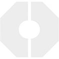 thumbnail image 4 of 18"OD x 6"ID x 7"C x 1"P Westin Architectural Grade PVC Contemporary Ceiling Medallion, Two Piece, 4 of 11