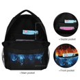 thumbnail image 4 of ALAZA Fire and Water Pattern School Backpack Elementary Stylish Bookbag Laptop Bags Travel Daypack, 4 of 9