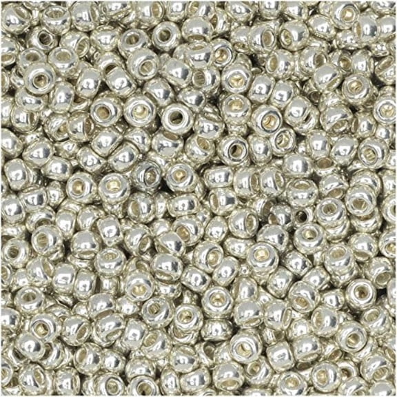 miyuki 11-91051-2tb loose beads, galvanized silver (plated)
