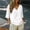 A1 White, variant on 3/4 Sleeve Blouses for Women Linen Tunic Tops for Women 3/4 Sleeve V Neck Cotton Gauze Tops for Women Muslin Tops for Women Gauze Tunic Tops for Women Beach Vacation Tees Blue L