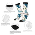 thumbnail image 4 of Honeii Childish Dinosaur Print Adult Socks,Crew Socks,Casual Calf Socks,Daily Wear Socks for Men & Women, Perfect for Sports, Casual and Everyday Use, 4 of 6