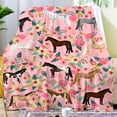 thumbnail image 2 of Floral Horse Blanket Gifts for Women Horse Lovers Stuff Horses Blanket Throw Plush Cozy Soft Flannel Bedding Flowers Horses Gifts for Women Adults Sofa Couch Bed Room Decor 50"X40", 2 of 7
