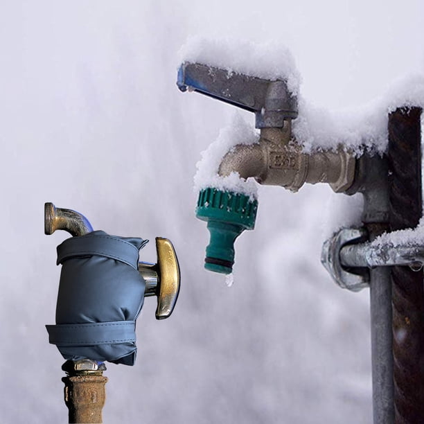 Large Outdoor Faucet Covers Insulated Protector For Winter Cold Weather Outside Cover Insulation Freezes From Freezing Spigot Faucet Socks