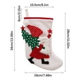 thumbnail image 3 of Christmas Stocking with Lanyard Decorations Indoor, Gift Present Stocking Xmas Pendent Festival Accessories Fireplace Room Home Holiday Decoration, 11" x 7.5", 3 of 3