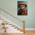 thumbnail image 3 of MUDKET Leopard Canvas Wall Art, King Crown Leopard Wall Pictures for Living Room, Framed Leopard Wall Paintings Prints, Luxury Animal Wall Decor for Home 12"L x 8"W, 3 of 9
