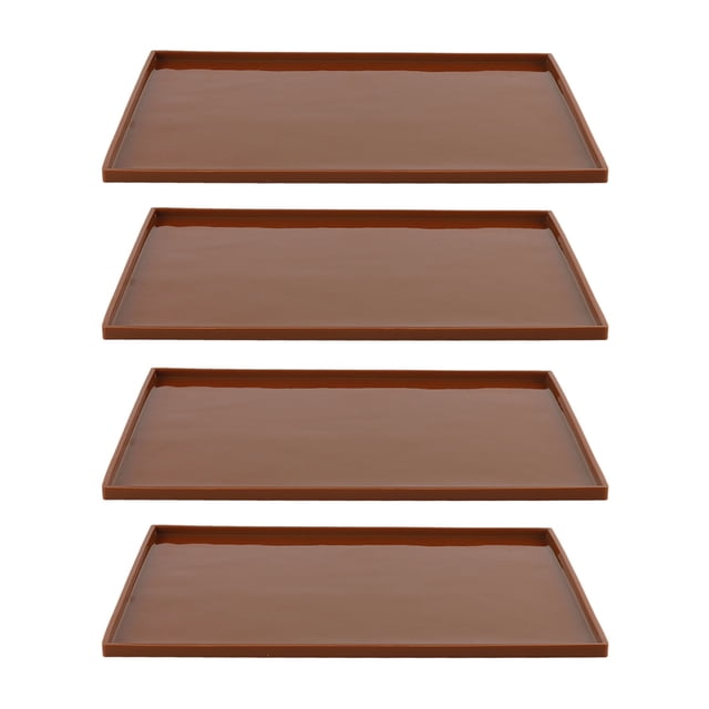 Silicone Dehydrator Mats, Easy To Clean Dehydrator Sheets With Edges For Biscuits For Fruit Rolls For Vegetables Coffee