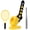 Yellow + ABS, variant on Kids Pitching Machine Baseball & Tennis, Automatic Ball Tosser Trainer with Adjustable Launch Angle, Includes Bat and Racket for Beginners, Outdoor Sports Toy for Boys Girls Ages 6-12, Battery Powere