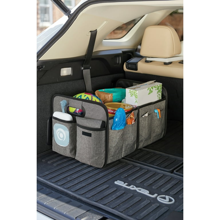 Monbebe Collapsible Trunk Organizer and Changing Station with Wipes Case, Soho, Size: Large