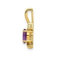 thumbnail image 2 of 2/5 carat (CTW) AMÉTHYST SOLITAIRE Pendentif Collier en or jaune 14k avec chaîne, 2 of 4