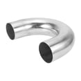 thumbnail image 1 of Conexión de manguera de entrada de aire de intercambiador de calor en forma de U de 180 grados de aleación de aluminio 6061 de 70 mm/2.8"OD, cabeza plana doble de 150 mm 5.9" 1 mm 0.04", 1 of 1