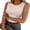 Apricot, variant on Womens Tank Tops High Neck Sleeveless Ribbed Racerback Top Slim Fit Basic Summer Shirt M Size