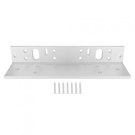 

PAOMIAN 500kg Door Magnetic Lock Bracket L Type Aluminium Alloy Mounting Stents for Access Control