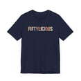thumbnail image 3 of Fiftylicious 50th birthday party funny Cute fiftieth bday Unisex T-shirt, 3 of 8