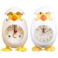 thumbnail image 2 of JUNTEX Cartoon Cute Alarm Clock Chicken Duck Egg Shell Shape Quartz Movement Alarm Clocks Student Bedroom Desktop Decoration, 2 of 14