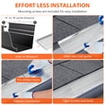 thumbnail image 4 of QinaQin Gutter Guard, Aluminum Leaf Filter, 0.157-Inch Aperture, 0.02-Inch Thickness, Durable, Easy To Diy Install, Suitable for All Roof Types Or Gutter Types, 4 of 8