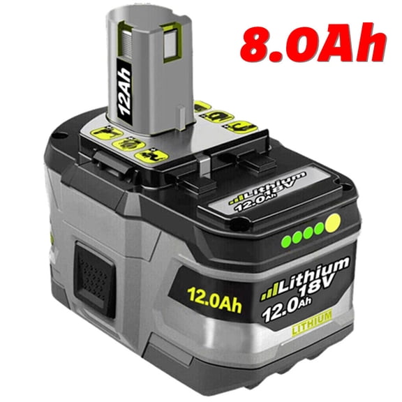 18V 12.0Ah For Ryobi P108 One  Plus Lithium High Capacity Battery P104 P105 P102 P109