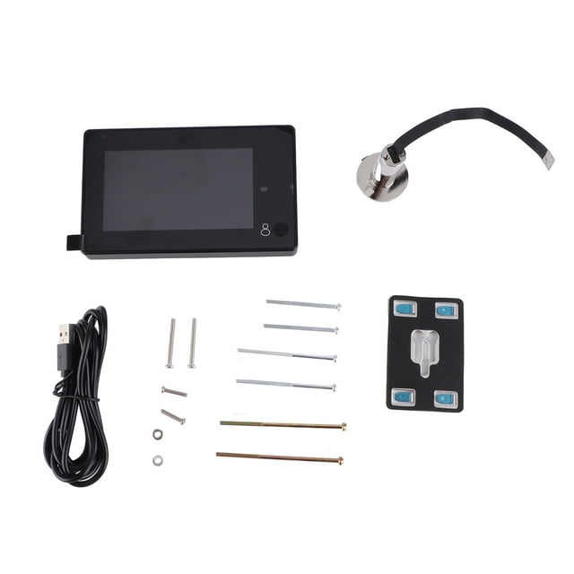 Mirilla digital inteligente para puerta con pantalla LCD a color TFT de 4,3", gran angular de 110°, monitor de cámara de seguridad HD