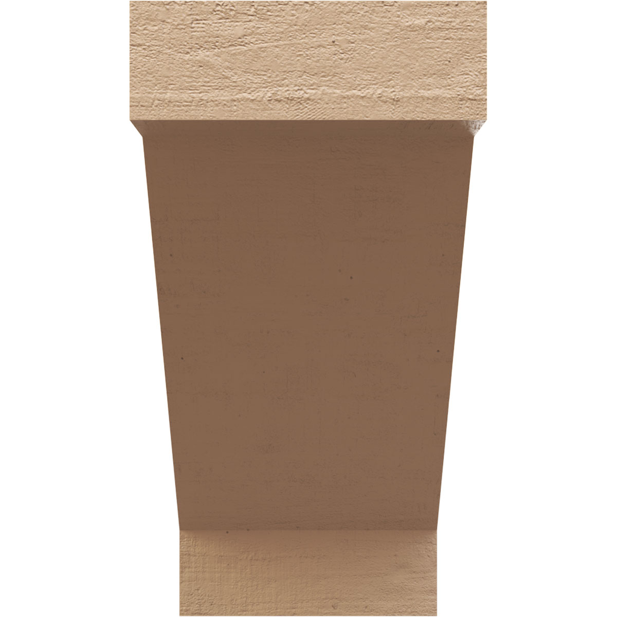6"W x 12"D x 12"H Classic Burlington Rough Cedar Woodgrain TimberThane Corbel, Primed Tan
