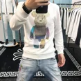thumbnail image 4 of Sudadera blanca ajustada con gráfico para hombre, ropa de cuello redondo, sudaderas para hombre, ofertas al por mayor, sudaderas sin capucha emo, 4 of 4