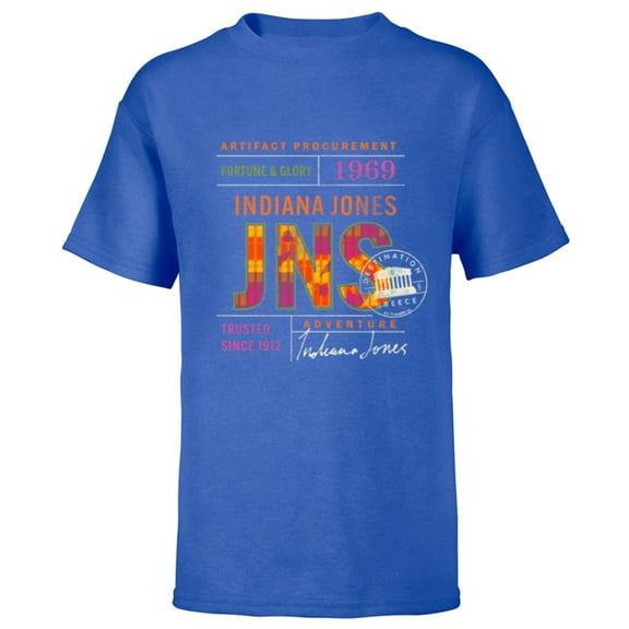 Lucasfilm Indiana Jones and the Dial of Destiny ’69 Artifact - Short Sleeve T-Shirt for Kids - Customized-Royal