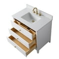 thumbnail image 4 of Vanity Art 36" Bathroom Vanity with Sink and Engineered Marble Top, Freestanding Storage Cabinet with 3 Drawers, 4 of 6