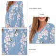 thumbnail image 5 of Camiseta De Mujer Con Cuello En V Camiseta De Mujer Camiseta De Mujer Suave Camiseta De Manga Larga Cuello En V Camiseta Femenina Estampado Floral Manga Larga Suave Transpirable ANGGREK Ocean Broad Surfboard Fins, 5 of 5