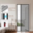 thumbnail image 3 of Yotache Upgraded Retractable Screen Door for 36"x80" to 36.5"x80.5" Doors, Heavy-Duty Black Aluminum Frame with Black High-Density Mesh - Easy Install, 3 of 8