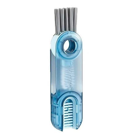 

SHARE SUNSHINE 3 in 1 Multifunctional Gap Cleaning Brush Tiny Bottle Cup Lid Detail Brush Straw Cleaner Brush for Home Kitchen(Blue)