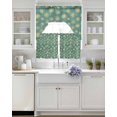 thumbnail image 4 of Teal Yellow Dandelion Kitchen Curtains Sets 24 Inch Length with Valance, Farmhouse Botanical Blossom Swag Valances and Tiers Curtain Set Drapes Swag Curtains for Living Room, Bathroom, Bedroom, Cafe, 4 of 6