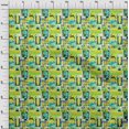 thumbnail image 4 of oneOone Cotton Poplin Yellow Fabric California Ocean Ride Sewing Material Print Fabric By The Yard 42 Inch Wide, 4 of 6