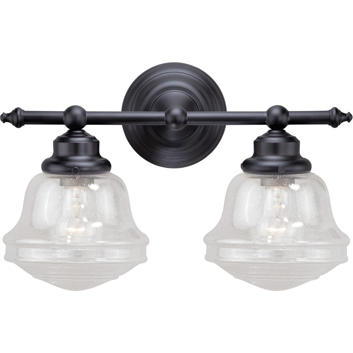 Bathroom Vanity 2 Light Fixtures With Oil Rubbed Bronze Finish Steel