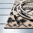 thumbnail image 4 of SAFAVIEH Veranda Dogon Southwestern Indoor/Outdoor Area Rug, 5'3" x 7'7", Black/Beige, 4 of 9