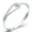 Silver, variant on Visland Alloy Bracelet Opening Design Flower Buckle Electroplating Bright Luster Unfading Decorate Jewelry Gifts Light Luxury Temperament Women Bangle for Banquet