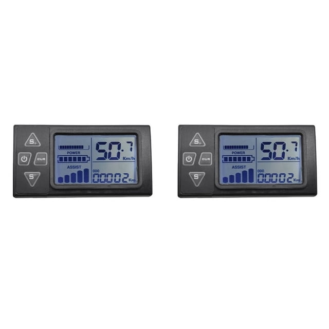 2X 24V/36V/48V S861 LCD Ebike Display Dashboard for Electric Bike BLDC Controller Control Panel(5PIN)