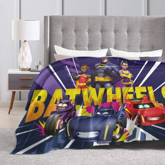 Ultra Soft Fleece Flannel Blankets Batwheels Bedding Blanket Cozy Warm Throws for Couch Sofa Bed 60"x50"