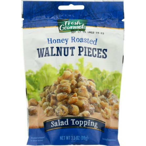 Fresh Gourmet, Walnuts Honey Roasted (Pack of 3)