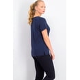 thumbnail image 3 of Karen Scott Women's Lace-Up Layered-Look Top Navy Size Extra Small, 3 of 3