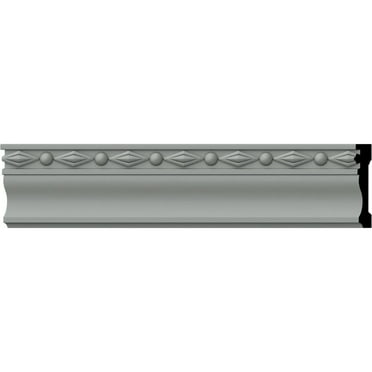 Ekena Millwork 2 1/4"H x 1/2"P x 94 1/2"L Federal Chair Rail (2-Pack)