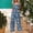 A_ Multicolor, variant on Women's Sleeveless Check Print Overalls, Retro Grid Style, Oversized Straight Leg with ankle cuff design Yellow L